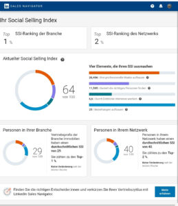 SSI Social Selling Index bei LinkedIn