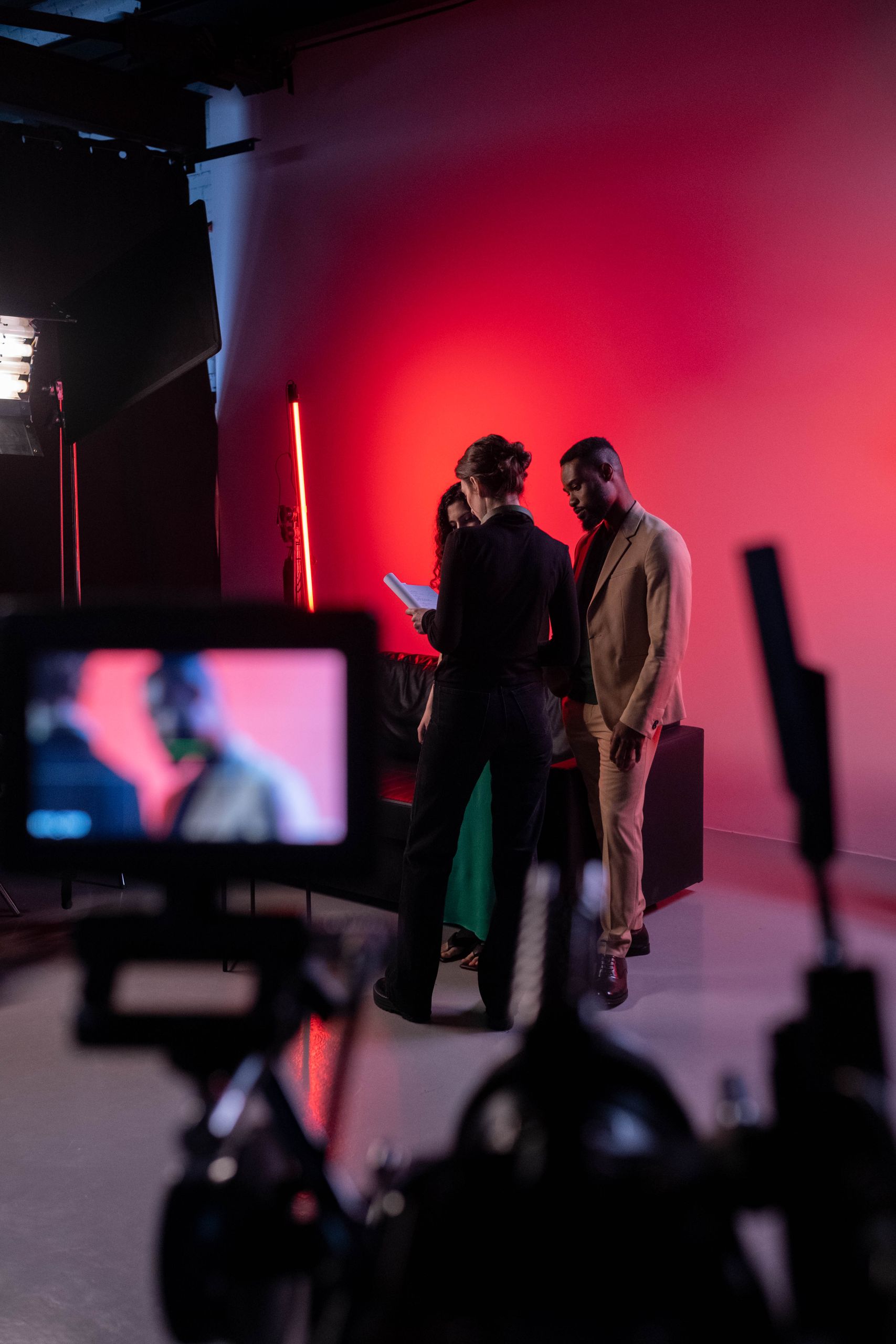 Filmproduktion im Studio als Motiv für RTL-Werbung